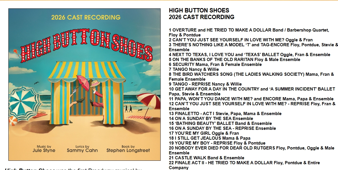High Button shoes cast recording