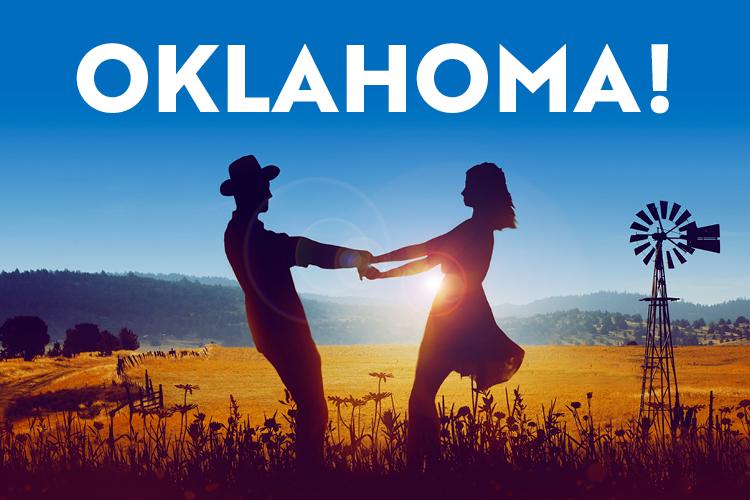 Man and woman dancing on a farm in Oklahoma
